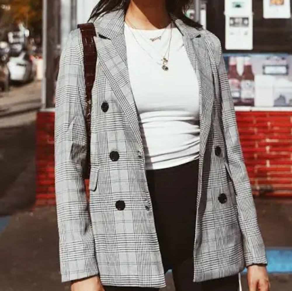 Princess Polly Plaid Blazer